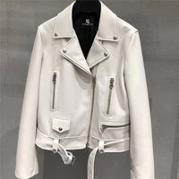 Blouson Bomber Femme en Similicuir PU, Style Tissé Élégant, Tendance Moderne, Coupe Ajustée, Vêtement d'Extérieur Hiver, Fermeture Éclair, 2026