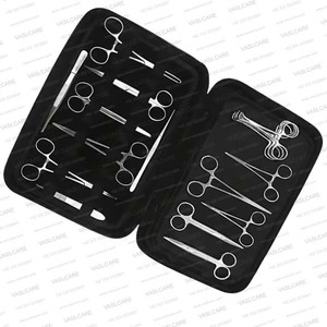 ชุดเครื่องมือผ่าตัดสัตว์และศัลยกรรมทั่วไป ชุดเครื่องมือผ่าตัดพื้นฐาน สำหรับการแพทย์ การดูแลสัตว์ โรงพยาบาล และการใช้งานทางคลินิก Vaslcare - Product Image 3