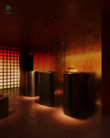 Comptoir de bar moderne à LED pour l'intérieur, design mural, pour discothèque, pub, lounge, comptoir de bar commercial, mobilier d'hôtel