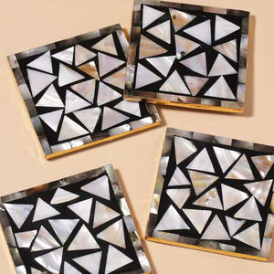 Juego de Posavasos de Diseño Único con Incrustaciones de Madreperla para Hoteles y Restaurantes, Recuerdos de Boda, Accesorios para el Hogar, para Tapetes y Almohadillas - Product Image 1