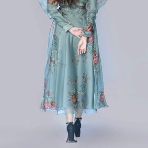 Vestido estampado para mujer, diseño moderno, informal, tela suave y cómoda, corte holgado, vestido diario para mujer - Product Image 4