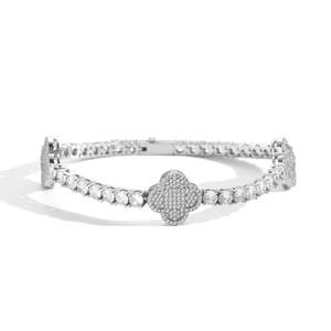 Luxury VVS Moissanite Diamond Iced Out Cuban Link Hip Hop Bracelet <b>for</b> <b>Men</b> 925 Sterling Silver Custom Jewelry Available <b>for</b> Sale - Product Image 1