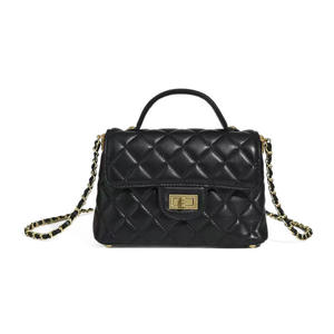 Customized Luxury Women's Genuine <b>Leather</b> Tote <b>Bag</b> Flap Diamond Lattice Print Reversible Design <b>Soft</b> Texture Durable Wedding - Product Image 5