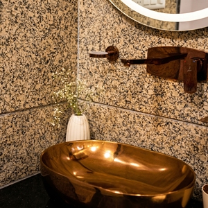Desert Brown <b>Granite</b> Cut To Size for Bathroom Wall Cladding and Interior Projects - Product Image 3