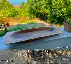 Cuenco de Madera de Acacia de Alta Calidad para el Amor, Estilo Feng Shui, Hecho a Mano, Decorativo, Pulido, Europeo, para Almacenar Frutas y Pan - Product Image 5