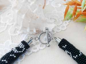 Collier ras du cou classique en or massif 14 carats avec perles en forme de crâne pour femme, bijou cadeau pour anniversaire ou pour papa - Product Image 3