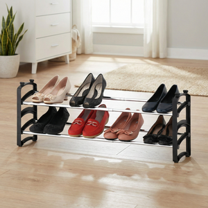 OEM EBay Modern Design Household <b>Storage</b> Furniture MIT DIY Metal <b>Shoe</b> <b>Rack</b> with Extendable Iron Tube for Entry Application - Product Image 1