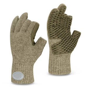 Gants de pêche professionnels en gros |   Cuir synthétique durable, ajustement seconde peau |   Usine de fourniture en gros - Product Image 1