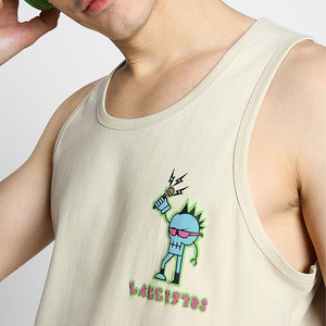 เสื้อกล้ามผู้ชายแบบใหม่ ดีไซน์เองได้ คุณภาพสูง ผ้าฝ้าย 100% เป็นมิตรกับสิ่งแวดล้อม แห้งเร็ว ระบายอากาศดี ขายส่งราคาถูก - Product Image 4