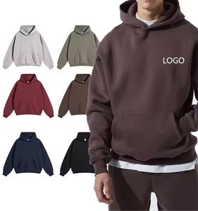 เสื้อฮู้ดดี้ผ้าฝ้ายหนานุ่มคุณภาพสูงสำหรับฤดูหนาว สไตล์ฝรั่งเศส 100% ผ้าคอตตอน  แบบสวมหัว มีกระเป๋า  สำหรับผู้ชาย  รับสกรีนโลโก้  เสื้อฮู้ดดี้เทอร์รี่แบบเรียบง่าย สตรีทแวร์ - Product Image 1