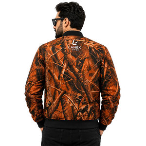 Custom Orange Camo <b>Quilted</b> Bomber <b>Jacket</b> for Men & Women Zip Up Flight <b>Jacket</b> Windproof Winter Hunting Outdoor Tactical <b>Jacket</b> - Product Image 4