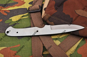 Cuchillo de bolsillo UA Supplies hecho a mano de acero al carbono de espiga completa con punta de caída y pomo para el pulgar, borde biselado - Grado industrial personalizable OEM/ODM - Product Image 5