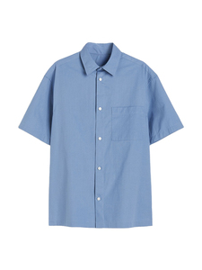 Camisas de Vestir de Franela de Algodón para Hombre al por Mayor - Negras, Corte Relajado, Manga Corta, Teñidas con Hilo, Ecológicas, Transpirables, de Secado Rápido - Product Image 4