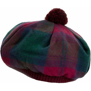 Chapeau Tam O Shanter Lindsay Tartan Moderne Tammy Unisexe en Laine d'Agneau Écossaise Qualité Supérieure 2026 - Product Image 1