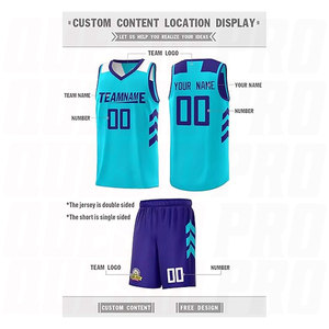 ชุดบาสเก็ตบอลเยาวชนแบบซับลิเมชั่นขายส่ง เสื้อบาสเก็ตบอลเปล่าแบบกลับด้านได้สั่งทำได้ ชุดกีฬาซับลิเมชั่น ชุดทีม - Product Image 3
