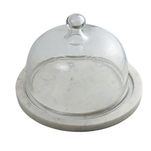 Support à gâteau rond en bois et verre, idéal pour les mariages, les anniversaires et les fêtes, vaisselle et assiettes de présentation - Product Image 2