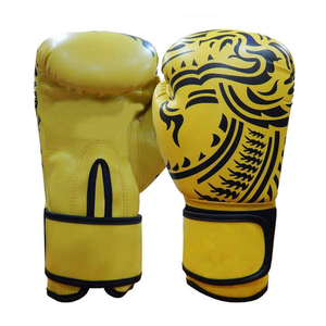 Gants de boxe en PU noir et rose avec fermeture Velcro pour adultes, équipement d'entraînement de sparring - Product Image 6