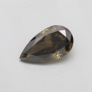 Diamante Cultivado en Laboratorio de 0.21ct, Corte Pera, Color Negro Intenso VS2, Relleno con CVD, para Joyería - Product Image 1