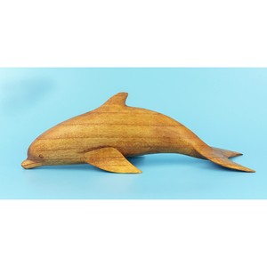 Escultura de Delfín Hecha a Mano en Madera de Sheesham |   Figuras de Madera al por Mayor de la India - Product Image 5