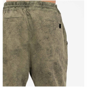 Men's Olive Green Corduroy Sweatpants Elastic Waist <b>Drawstring</b> Closure Casual Jogger Pants winter Wear - Product Image 3
