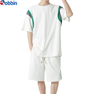 Conjunto Deportivo Corto para Hombre, Colección Verano, Logotipo Personalizado, Tallas Grandes, Cómodo y Transpirable, Conjunto de Pantalones Cortos de Algodón Unisex - Product Image 1