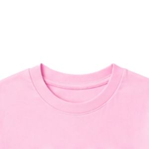 Camiseta Rosa de Manga Corta para Jóvenes, Cuello Redondo, Informal, para Uso Diario, Escolar, Deportivo, Estilo Urbano, Ropa Cómoda - Product Image 3