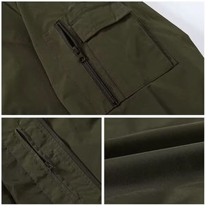 Blouson bomber décontracté pour homme avec logo brodé, col côtelé, léger, coupe-vent et imperméable - Product Image 3