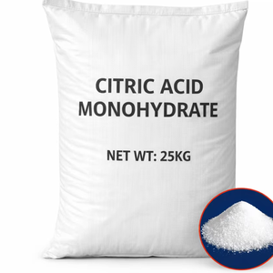 กรดซิตริกโมโนไฮเดรต (CAM) CAS 5949-29-1 ความบริสุทธิ์ 99% ผงสีขาว เกรดอาหารและอุตสาหกรรม บรรจุ 25 กก./ถุง - Product Image 1