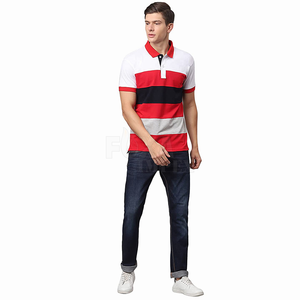 Vente en gros OEM Vêtements de fitness 2024 T-shirts polo pour hommes à séchage rapide en coton à manches courtes Logo personnalisé Conception et image de marque - Product Image 4