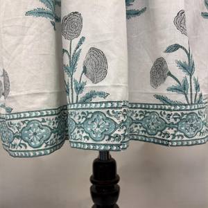 Vestido Casual de Mujer para Uso Diario en Todas las Estaciones, Midi, Tejido, 100% Algodón, Liso/Estampado Floral, Impresión Digital, Manga Corta, Corte Imperio - Product Image 4