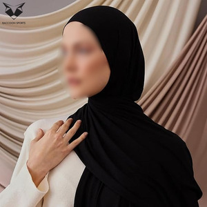 Classic <b>Black</b> Long <b>Wrap</b> Hijab Scarf Soft Fabric Stylish Modest Breathable Hijab Scarves for Women Daily Fashion All Seasons - Product Image 5