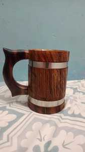 Chopes à bière en bois artisanales avec finition rustique pour cadeaux, décoration de bar à domicile et approvisionnement en gros pour l'exportation - Product Image 5