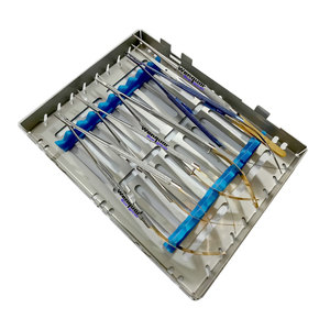 <b>Top</b> Quality Castroveijo Micro Surgery 5 Pcs Kit Surgical Instruments Sterilization <b>Box</b> - Product Image 1