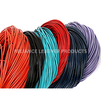 Cordon en cuir véritable de couleur personnalisée de qualité supérieure, corde en cuir souple turquoise pour la fabrication de bijoux, accessoires de mode, artisanat DIY