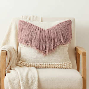Funda de Cojín Boho con Patrón de Rayas Finas, Cojín Decorativo Tejido, Cojín Geométrico de Algodón para Decoración - Product Image 4