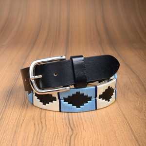 High Quality Top Grain Leather Embroidered <b>Belt</b> for Men Women Vintage Polo Dress Style Camouflage Pattern Alloy Buckle Wholesale - Product Image 2