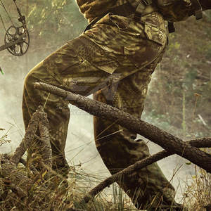 Pantalon cargo camouflage pour homme, coupe droite, plusieurs poches, respirant, taille haute, style vêtements de travail, pour l'été et les activités de plein air - Product Image 6