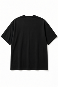 Camiseta de Manga Corta Oversize con Estampado de León Gold Mile, Estilo Urbano para Hombre, Corte Jersey, Cuello Redondo Negro - Product Image 4