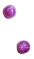 Rubis étoilé rond 7x7 mm 2 carats, cabochon poli créé en laboratoire avec effet étoile à 6 branches pour la fabrication de bijoux