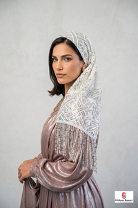 Premium <b>Square</b> <b>Scarf</b> With Tassel Custom Printed Soft Lightweight Women Fashion Headscarf OEM ODM Wholesale - Product Image 2
