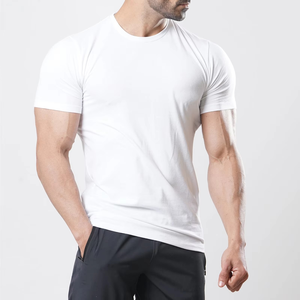 Camiseta Casual Ajustada para Hombre, Material Suave y Elástico, Manga Corta, Silueta Atlética, Ropa de Entrenamiento para Gimnasio, Colores Personalizados - Product Image 5