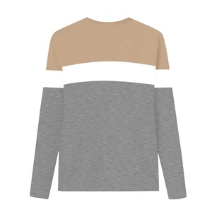 Camisetas de Manga Larga para Niños y Niñas, 100% Algodón, Rayadas, con Logotipo Personalizado, Precio de Fábrica, Cuello Redondo, para Primavera, Otoño e Invierno - Product Image 4