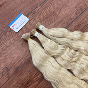 Best Selling Natural Wavy I Tip Extensions Blonde Color 100% Vietnamese Human Hair Shining No <b>Tangle</b> No Shedding - Product Image 6