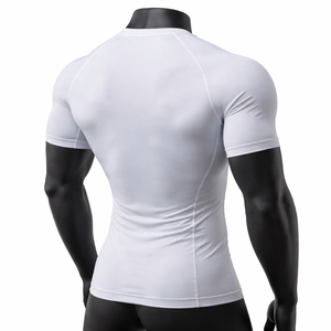 Construction Comfortable <b>Fitting</b> Durable Workmanship <b>Best</b> Selling Men Compression T-Shirt Featuring Quality Material Flexible - Product Image 5