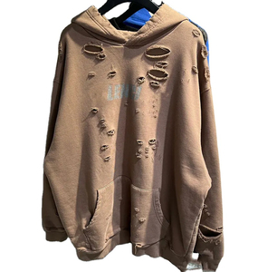 Sweat à capuche homme effet vieilli, hiver, couleur unie, performance, fitness, agilité, respirant, écologique, séchage rapide - Product Image 5