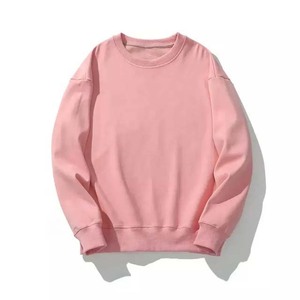 Sweat-shirts pour hommes en coton 100% à col rond, décontractés, amples, basiques, pour l'hiver, avec logo personnalisé - Product Image 1