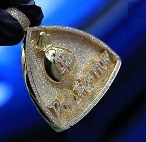 จี้โมอิสซาไนต์แท้ทรงกลม 5 กะรัต แบบกำหนดเอง ชุบทองคำเหลือง 14K - Product Image 4