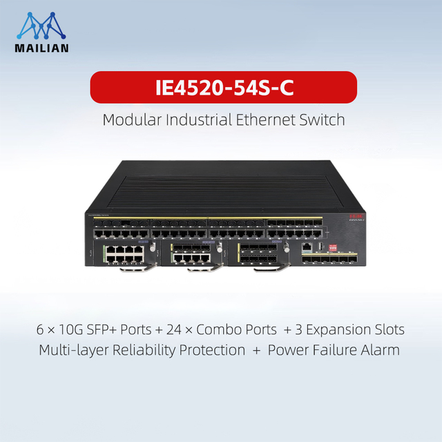G H3C IE4520-54S-C/SEC Layer 3 Modular Industrial Ethernet Switches Core & Aggregation Managed 24 Ports Gigabit Network Switch