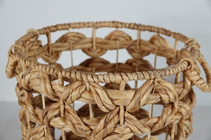 Pot de plante tissé naturel fabriqué à la main de haute qualité nouvelle couverture de planteur de jacinthe d'eau de tendance pour les plantes d'intérieur fabriquées au Vietnam - Product Image 2