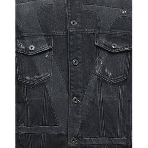 100% Cotton <b>Denim</b> <b>Jacket</b> for Men High Street Style Coated Breathable Quick Dry Eco-Friendly Streetwear with cheap quality - Product Image 4